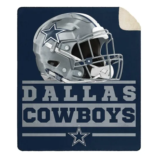 Discover Dallas Football Team Cowboys Soft Large Throw Blanket with Sherpa
