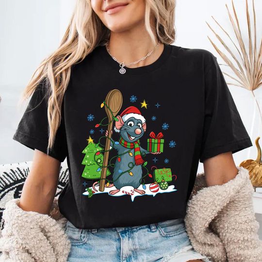Discover Disney Epcot Christmas Shirt, Remy the Snack Tour Christmas Shirt, Disney Pixar Ratatouille Shirt, Mickey's Very Merry Xmas