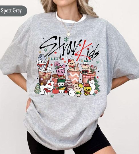 Discover Christmas Stray Kids Member Group Sweatshirt, Stray Kids Xmas Shirt, Stray Kids World Tour 2025 Mineral Wash Shirt, Bang Chan Han, Changbin