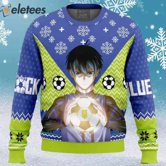 Isagi Yochi Blue Lock Ugly Christmas Sweater JFSRTZQN