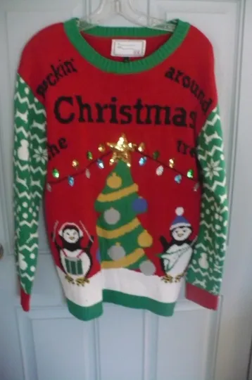 Discover Women's Ugly Christmas Sweater Sz M
