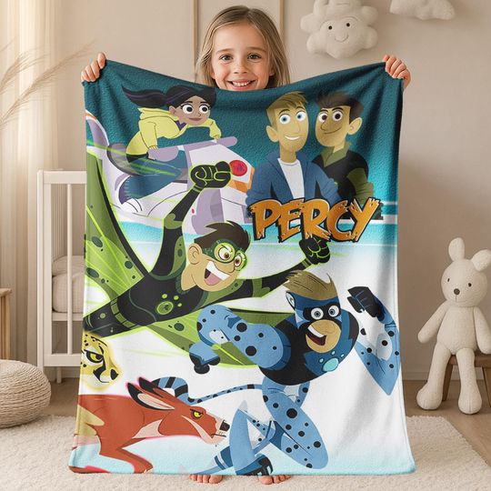 Discover Wild Kratts Fleece Blanket | Kratt Brothers Blanket | Wild Kratts Cartoon Fleece Blanket