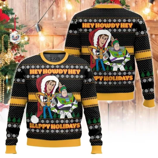 Toy Story Christmas Hey Howdy Ugly Sweater