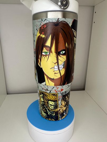 Discover 30oz  Dark Fantasy Anime Matte Water Bottle Tumbler with Flip Straw