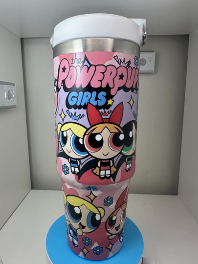 Discover 30oz  Cute Super Hero Girls Matte Water Bottle Tumbler with Flip Straw
