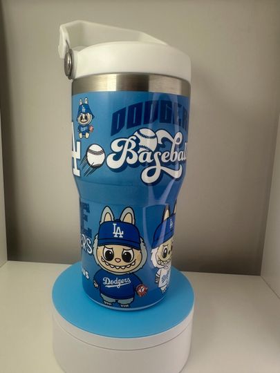 Discover 30oz Glossy Baseball Bubu Tumbler with Flip Straw