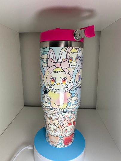 Discover 30oz Cute Energy Monster Bubu Water Bottle Tumbler