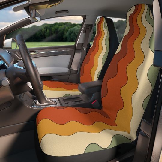 Discover Full Set Car Seat Covers, Retro & Boho Car Accessories, Cute Decor for Women