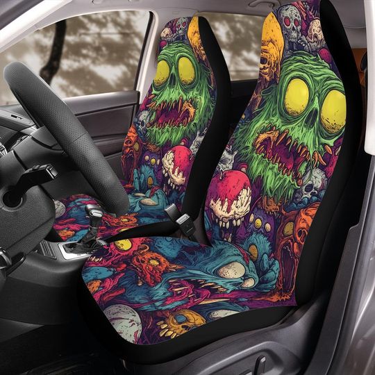 Discover Monster Horde Front Car Seat Cover