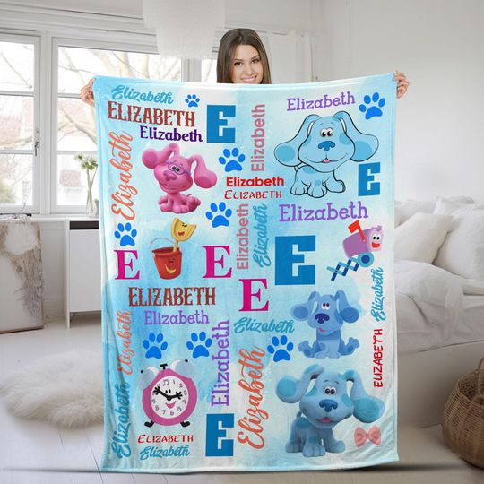 Discover Personalized Blue Clues Blanket, Blue Clues Blanket, Blue Clues Dog Blanket