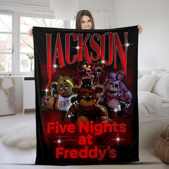 Customized Five Nights at Freddy's Blanket, FNAF Blanket, FNAF Baby Blanket