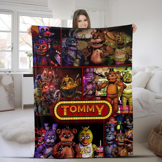 Customized Five Nights at Freddy's Blanket, FNAF Blanket, FNAF Baby Blanket