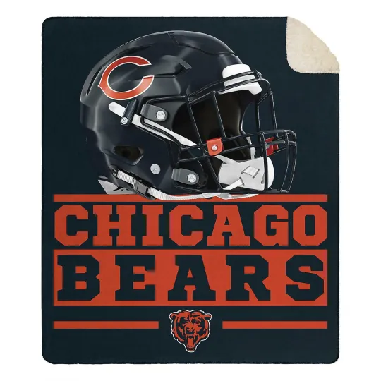 Discover Chicago Football Team Bears Soft Large Throw Blanket