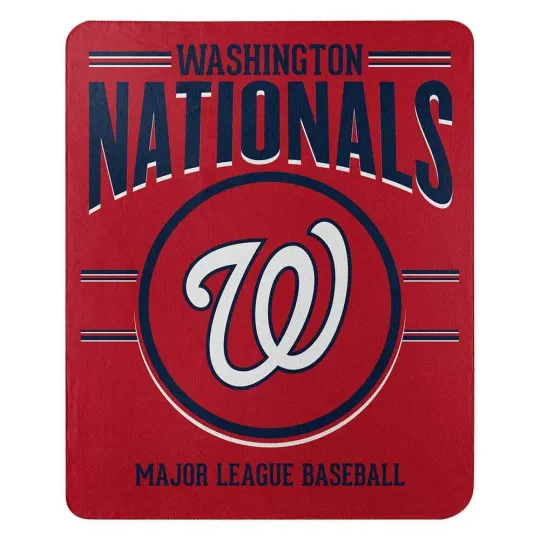 Discover Washington Baseball Nationals Large Super Soft Fleece Throw Blanket
