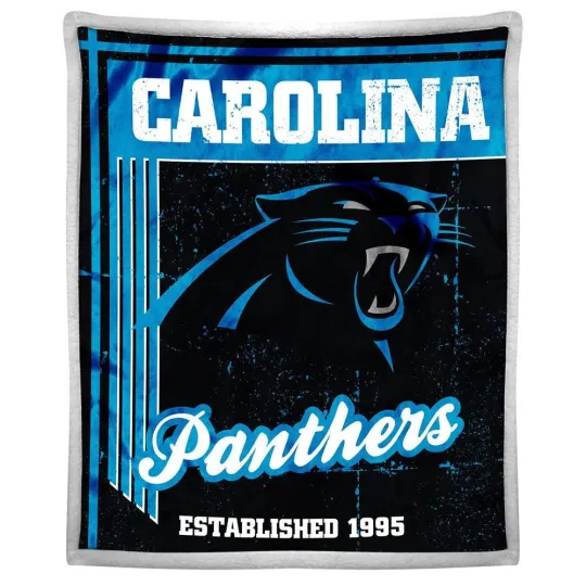 Discover Carolina Football Team Panthers Premium Soft Mink Throw Blanket