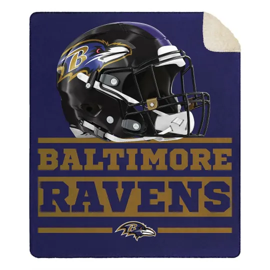 Discover Baltimore Football Team Ravens Soft Large Throw Blanket