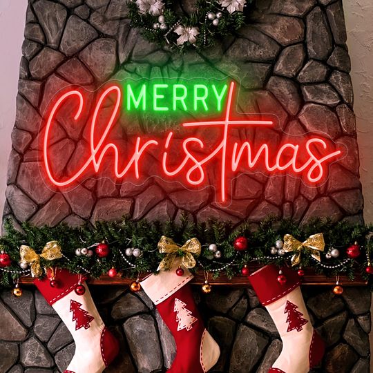 Discover Merry Christmas Neon Sign Christmas Decor, Xmas Led Light Home Decor, Led Sign Wall Decor, Seasonal Decor, Christmas Ornament