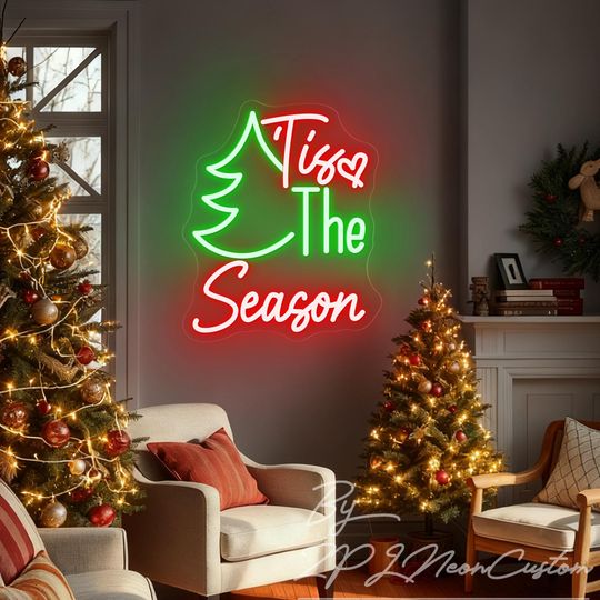 Discover Tis The Season Neon Sign Merry Christmas Led Neon Light Christmas Tree Decor Home Party Wall Decorations Christmas Gifts