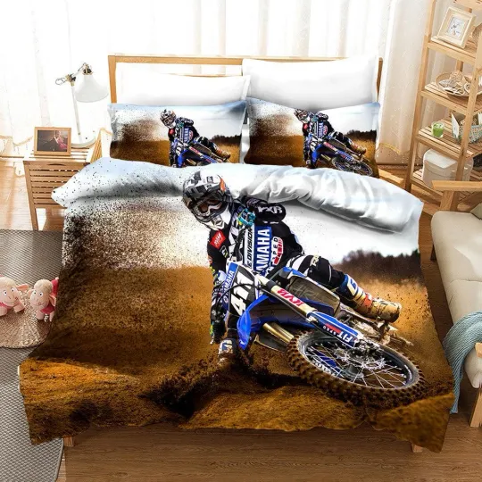 Discover 3D Off-road Racing Quilt Cover Set Bedding Set with Pillowcases