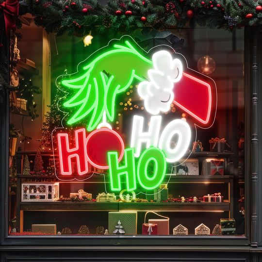 Discover Merry Christmas Neon Sign Christmas Decor, Led Christmas Light, Ho Ho Ho Led Sign Wall Decor, Holiday Party Decor, Christmas Ornament