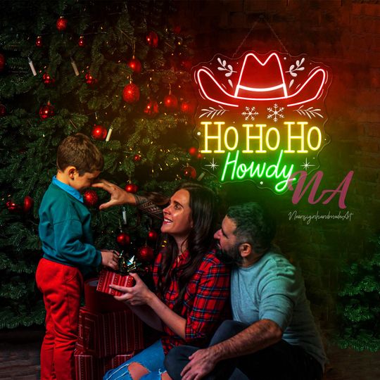 Discover Ho Ho Ho Howdy Christmas Neon Sign, Ho Ho Ho Led Sign, Christmas Neon Lights, Christmas Led Lights, Howdy Decor, Christmas Neon Lights