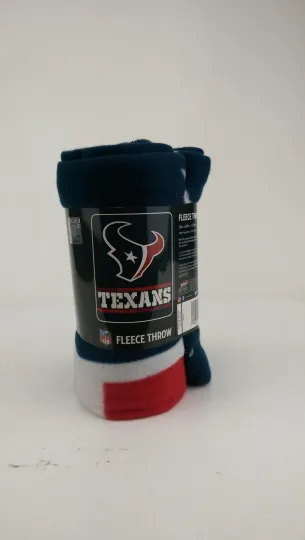 Discover Soft Fleece Throw Blanket Split Wide Houston Football Texans