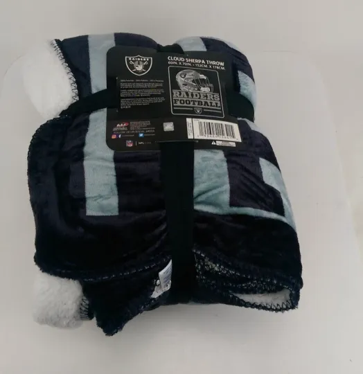 Discover Thick Cloud Sherpa Blanket in Las Vegas Football Raiders