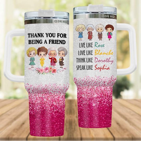 Discover The Stay Golden Tumbler 40Oz, Thank You For Being A Friend, Stay Golden Tumbler, Stay Golden Fan Insulated Tumbler, 80s Tv Sitcom Cup
