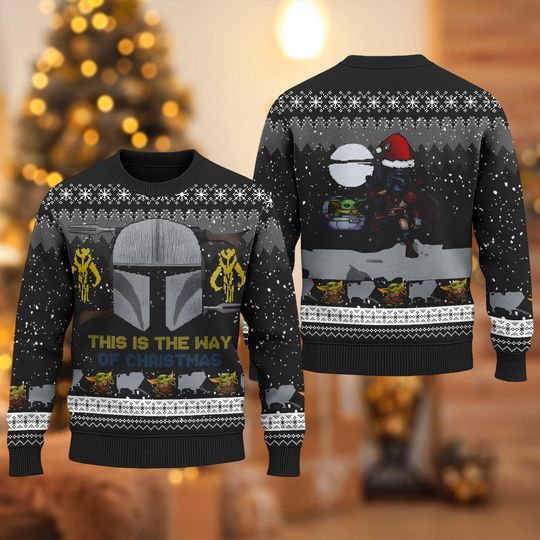 Christmas Star Wars Ugly Sweater, Star Wars Christmas Sweatshirt, Darth Vader Xmas Shirt, Galaxy's Edge Shirt, Gift For Men Women Kid
