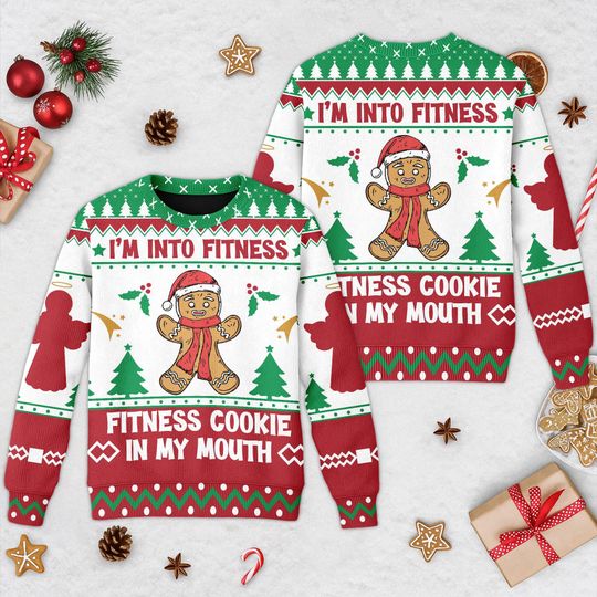 Discover Santa Claus Christmas Ugly Sweater, Gingerbread Christmas Sweatshirt, Gingerbread Xmas Party Shirt, Christmas Gift For Men Women Kid