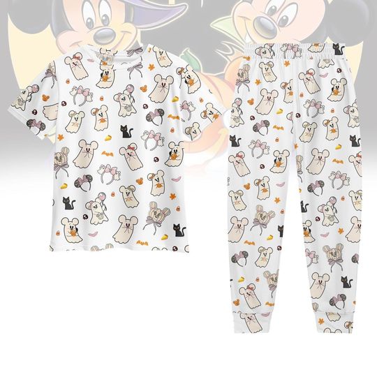 Discover Disney Ghost Spooky Vibes TShirt Pants, Mickey And Minnie Ghost Shirt, Boo To You Shirt, Girly Disney Halloween, Spooky Gift
