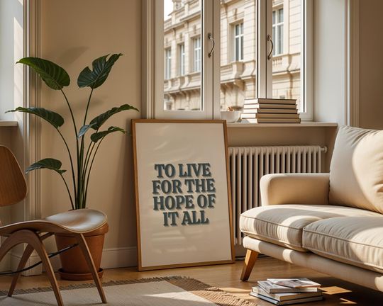 Discover To Live for the Hope of It All Print, Taylorr Swifts Folklore Lyric Wall Art, August Song Quote Poster, taylor version Digital Music Decor