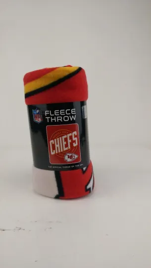 Discover New Lt Wt Soft Fleece Throw Blanket 50" X 60"  Campaign football Kansas City Chiefs