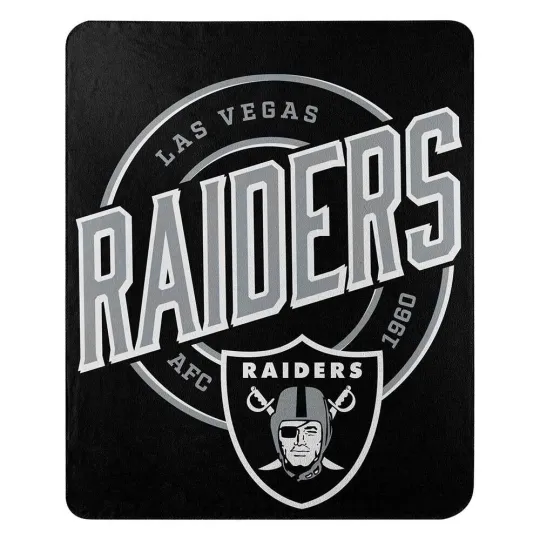 Discover New Northwest football Oakland Raiders Soft Fleece Throw Blanket 50" X 60"