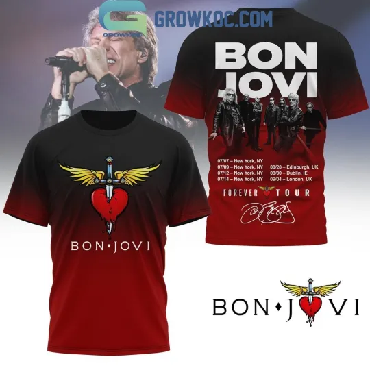 Discover Bon Jovi Forever Tour 3D T-Shirt