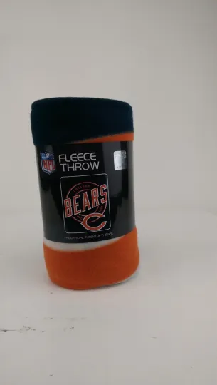 Discover New Lt Wt Soft Fleece Throw Blanket 50" X 60"  Campaign football Chicago Bears