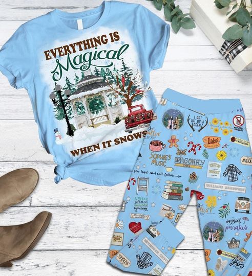 Luke Coffee Gilmore Girls Pajamas Set, Stars Hollow Christmas Pajamas, Lukes Dinner Shirt, Gilmore Girls Tshirt, Winter Season Gift