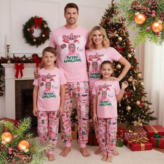 A Christmas Story T-shirt Pants Set, Leg Lamp Christmas Pajamas Set, Oh Fudge Santa Xmas Holiday Shirt,  Christmas Story Quote Pants