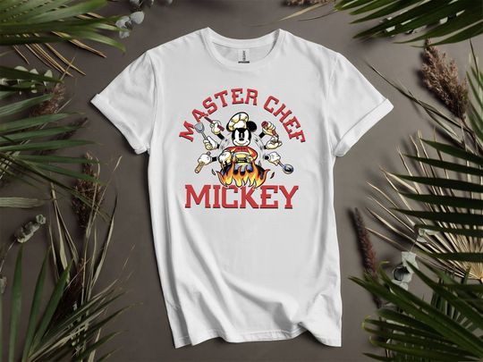 Discover Mickey Friends Master Chef Mickey Mouse Retro T-Shirt for Men, Women & Kids