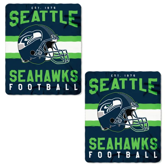 Seattle Football Seahawks Soft Fleece Throw Blanket