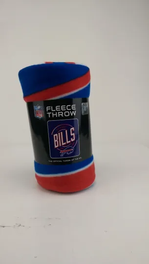 Discover New Lt Wt Soft Fleece Throw Blanket 50" X 60"  Campaign football Buafflo Bills