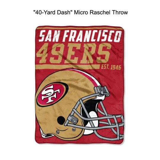 San Francisco Football 49ers Throw Blanket