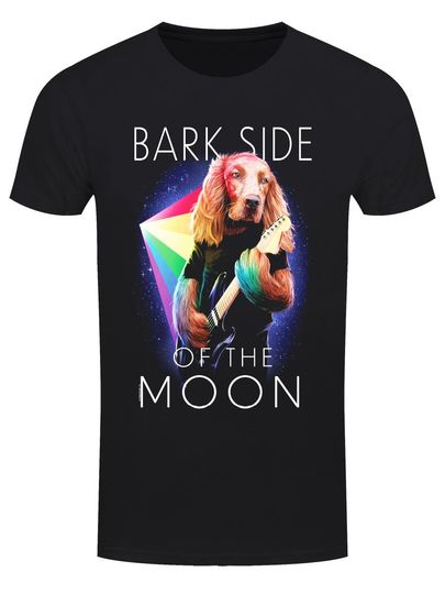 Discover Playlist Pets Bark Side of the Moon Men's Black T-Shirt