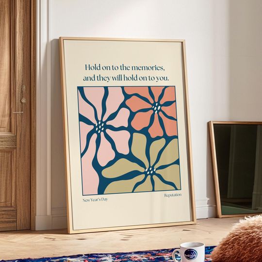 New Year's Day Taylorr Swifts Reputation Merch Taylorr Swifts Print Reputation Taylorr Swifts Poster Album Cover Posters Song Lyrics Wall Art ts