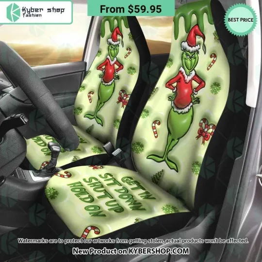 Discover Get In Sit Down Shut Up Hold On funny character Christmas Seat Cover