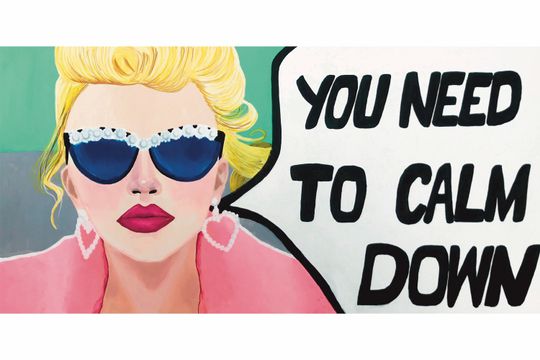 Discover Taylorr Swifts / You Need To Calm Down (12x18 print)