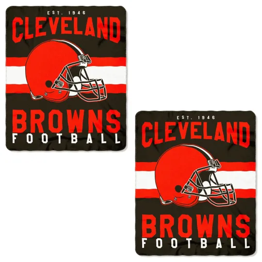 Cleveland Football Browns Soft Fleece Throw Blanket