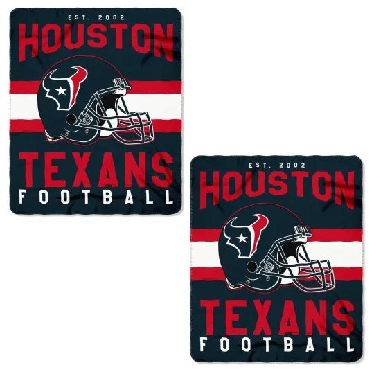 Houston Football Texans Soft Fleece Throw Blanket