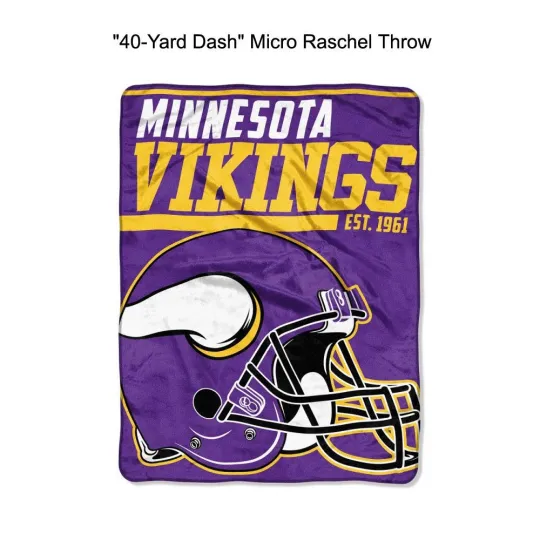 Minnesota Football Vikings Throw Blanket