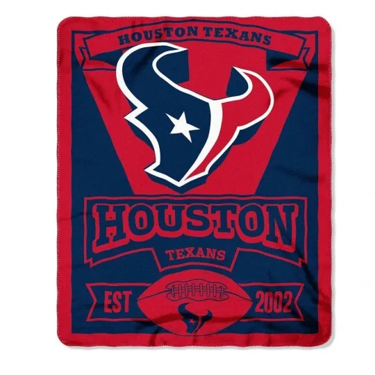 Houston Football Texans Soft Fleece Throw Blanket